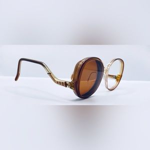Vintage Zyloware Lady Stetson Brown Oval Sunglasses Frames Only